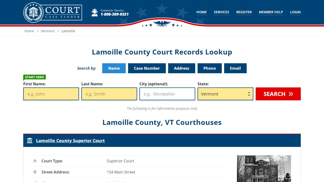 Lamoille County Court Records | VT Case Lookup